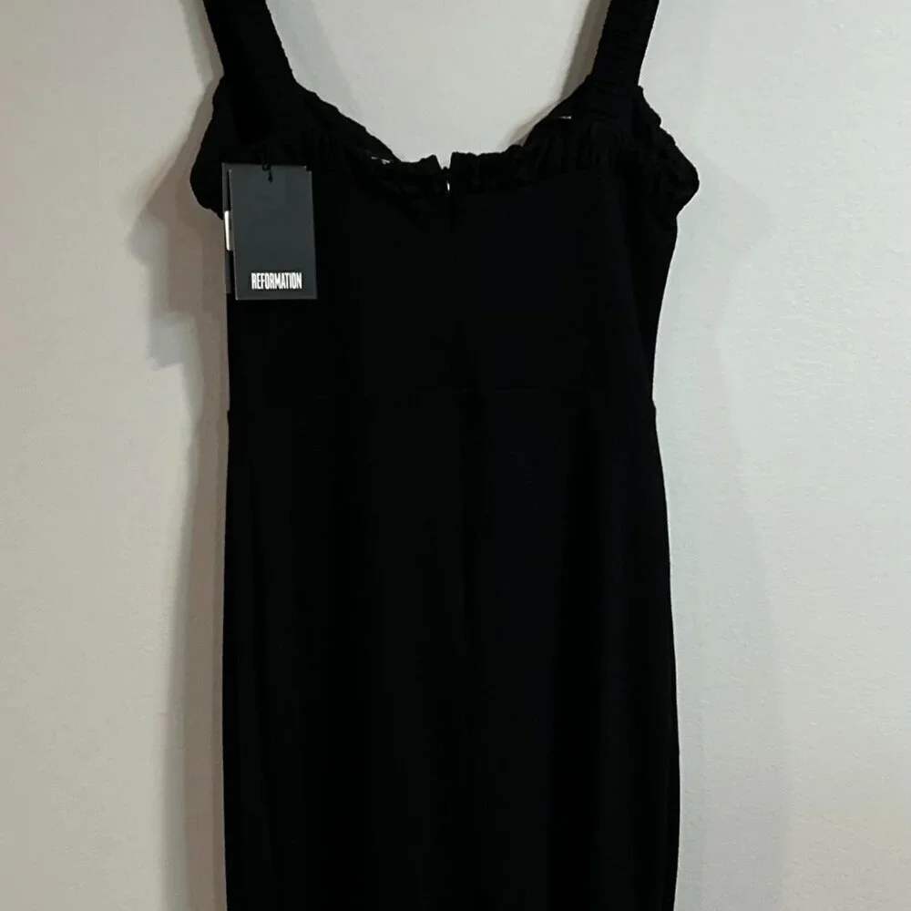 Reformation Square Neckline Midi Length Dress w/ Tags Size: M - Picture 3 of 8